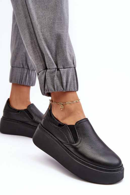 Oda sportiniai bateliai Moteriškas su platforma juodos spalvos Lemar Tai turinish