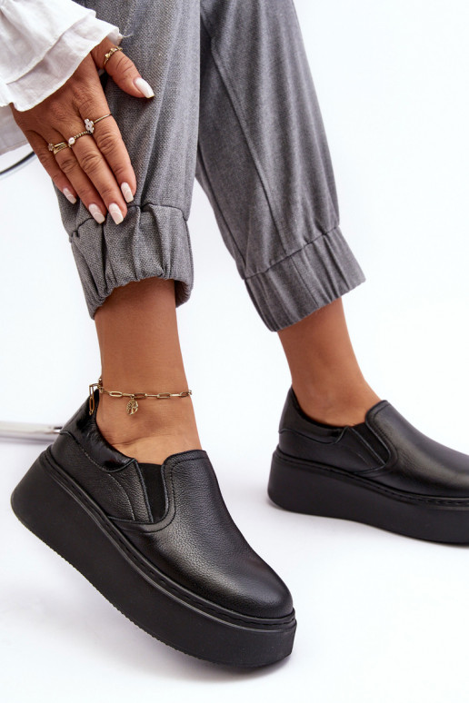 Oda sportiniai bateliai Moteriškas su platforma juodos spalvos Lemar Tai turinish