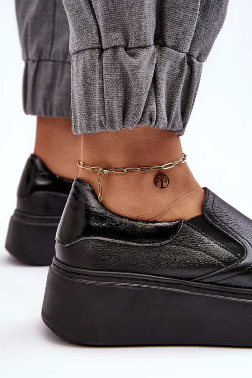 Oda sportiniai bateliai Moteriškas su platforma juodos spalvos Lemar Tai turinish