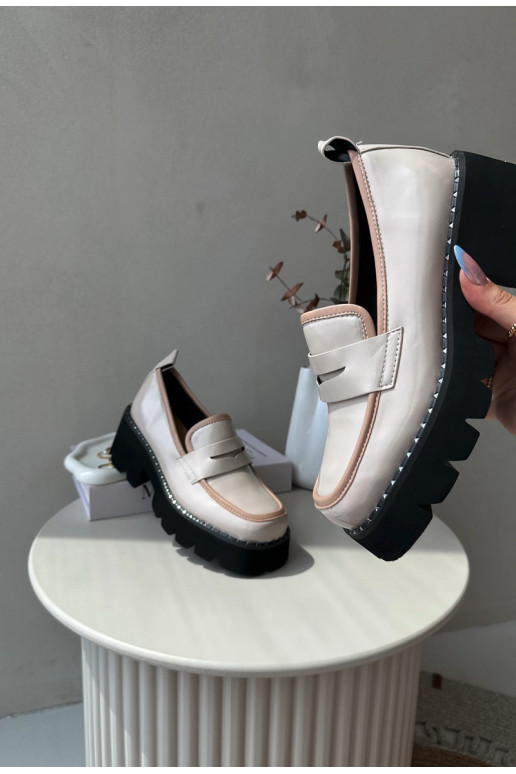 Oda Moteriškas Mokasinai D&A MR870-32 smėlio spalvos