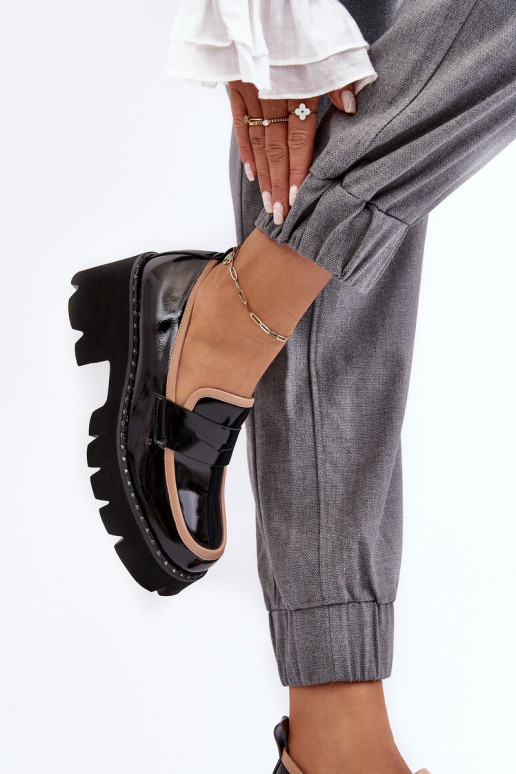 Oda Moteriškas Mokasinai D&A MR870-32 juodos spalvos