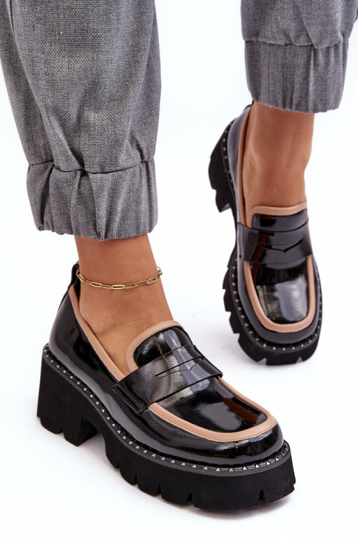 Oda Moteriškas Mokasinai D&A MR870-32 juodos spalvos