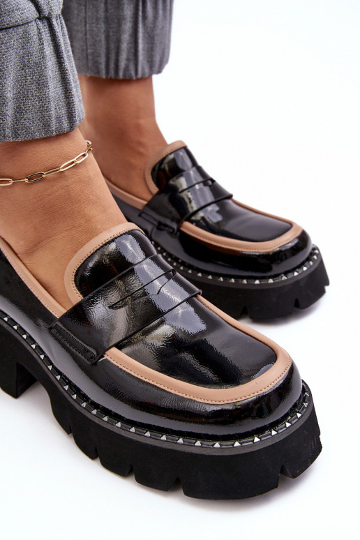 Oda Moteriškas Mokasinai D&A MR870-32 juodos spalvos