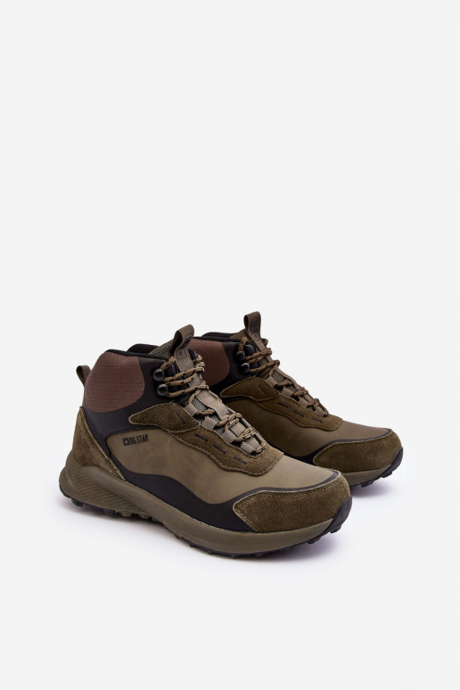 Vyriški žygio batai pašiltinti žalios spalvos Big Star MM174333 Vyriški žygio batai pašiltinti žalios spalvos Big Star MM174333