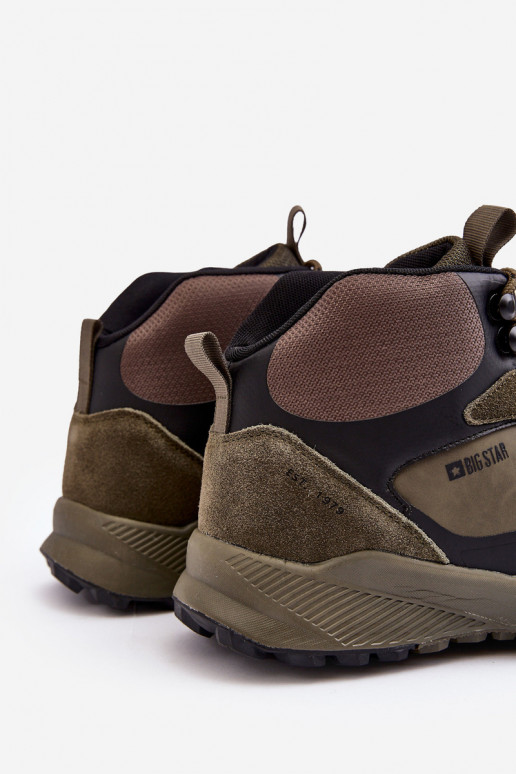 Vyriški žygio batai pašiltinti žalios spalvos Big Star MM174333 Vyriški žygio batai pašiltinti žalios spalvos Big Star MM174333