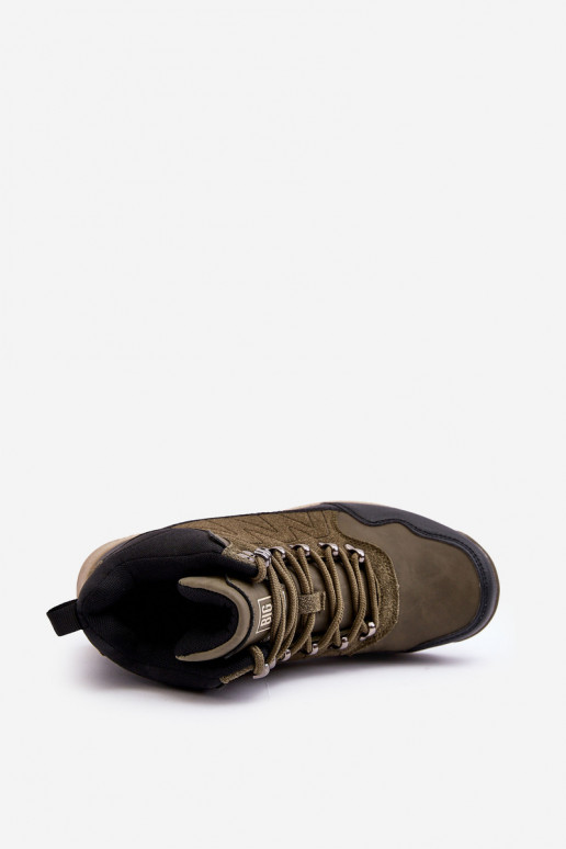Moteriškas Pašiltinti žygio batai chaki spalvos Big Star MM274480 Moteriškas Pašiltinti žygio batai chaki spalvos Big Star MM274480
