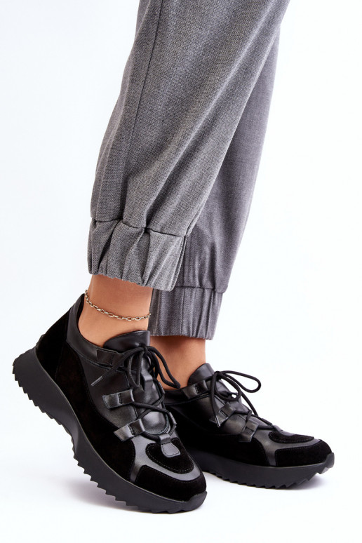 Oda sportiniai bateliai Moteriškas M01/2 Zazoo juodos spalvos