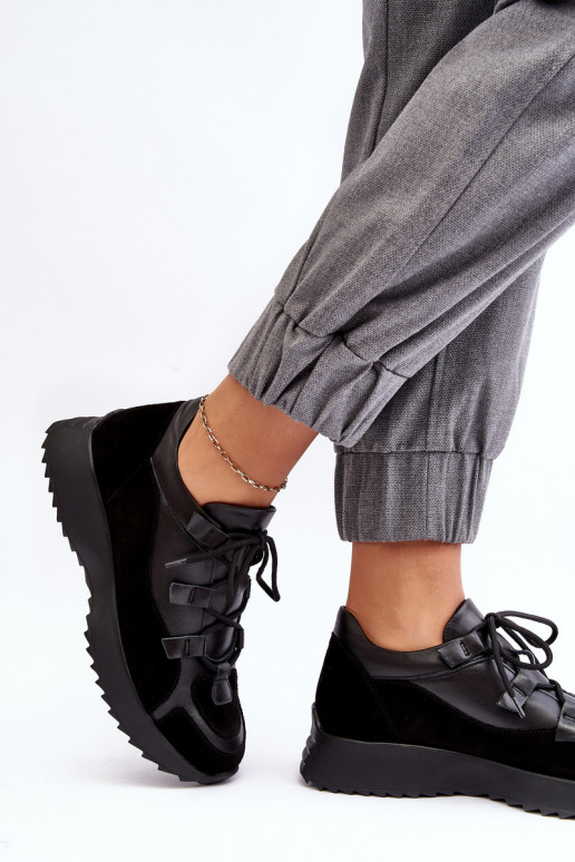 Oda sportiniai bateliai Moteriškas M01/2 Zazoo juodos spalvos