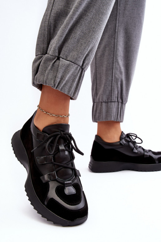 Oda sportiniai bateliai Moteriškas M01/2 Zazoo juodos spalvos