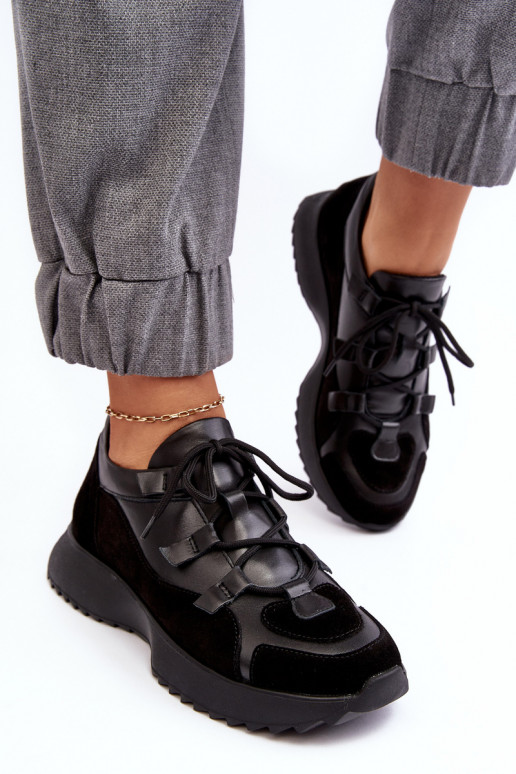 Oda sportiniai bateliai Moteriškas M01/2 Zazoo juodos spalvos