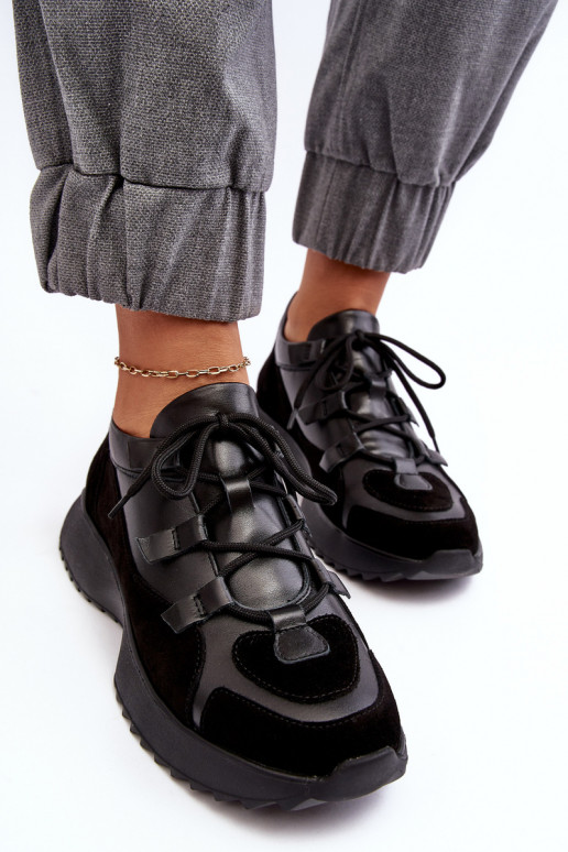 Oda sportiniai bateliai Moteriškas M01/2 Zazoo juodos spalvos