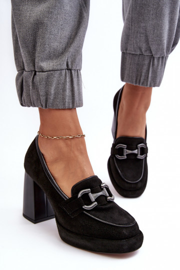 Oda Bateliai Ant didžiulio ašigalio Laura Messi 2706 juodos spalvos