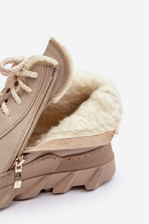 pašiltinti Oda Moteriški aulinukai su platforma smėlio spalvos Lemar Jevette