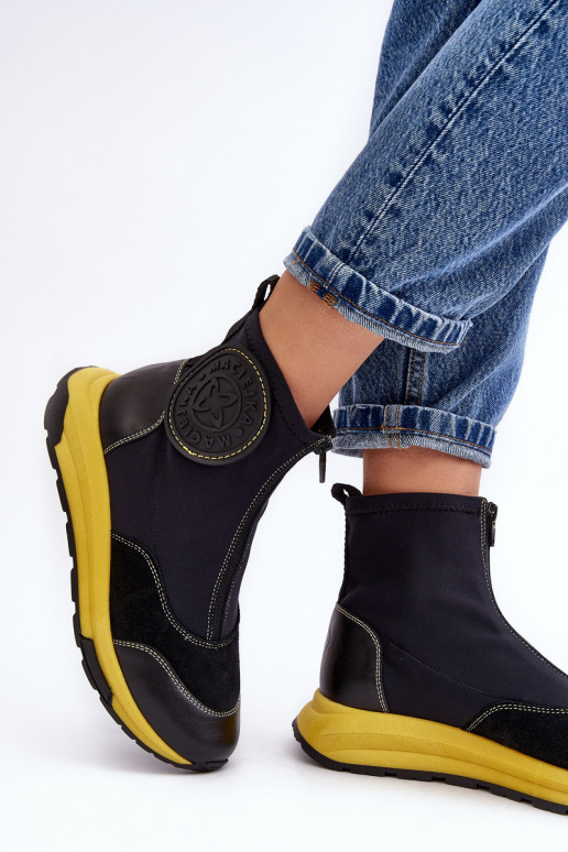 Moteriški aulinukai su užtrauktukais Tai turiciejka 06297-01 juodos spalvos Moteriški aulinukai su užtrauktukais Tai turiciejka 06297-01 juodos spalvos