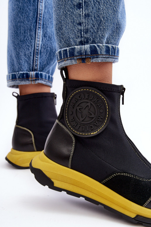 Moteriški aulinukai su užtrauktukais Tai turiciejka 06297-01 juodos spalvos Moteriški aulinukai su užtrauktukais Tai turiciejka 06297-01 juodos spalvos