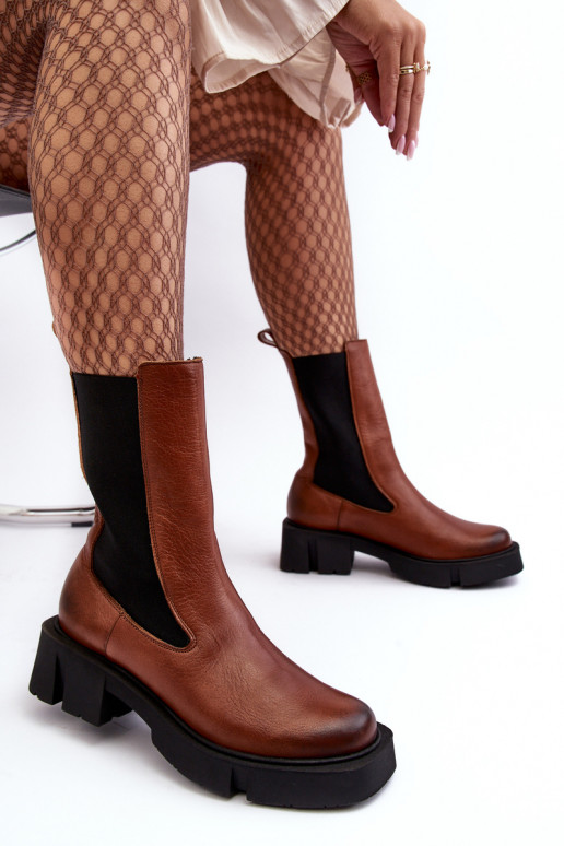 Aulinukai Laura Messi 2693/229 rudos spalvos