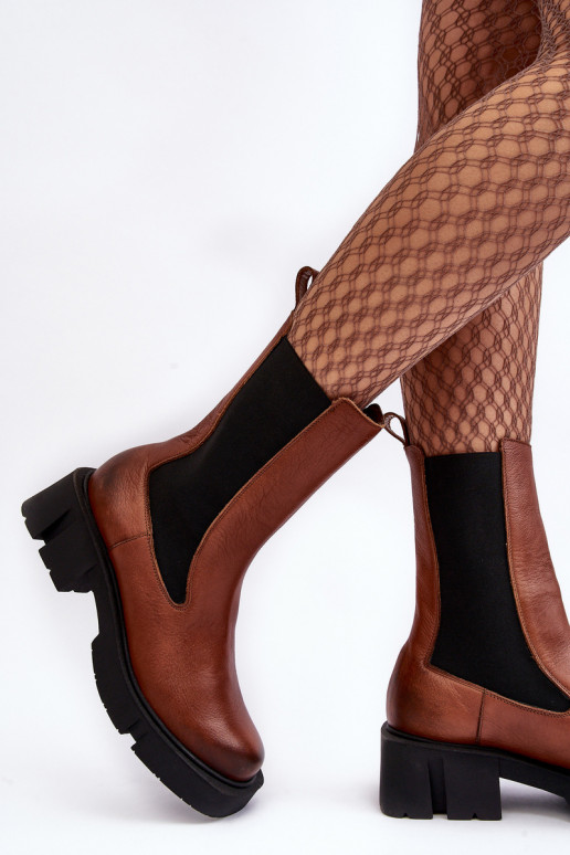 Aulinukai Laura Messi 2693/229 rudos spalvos