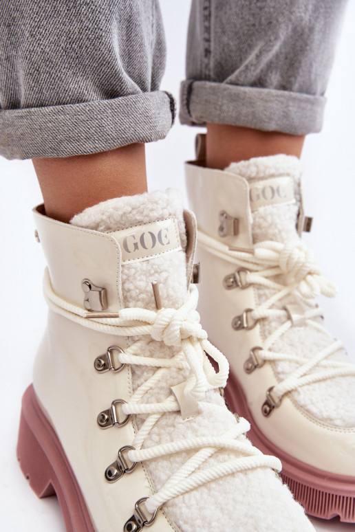 su lako efektu Oda Aulinukai batai Moteriškas GOE MM2N4083 baltos spalvos