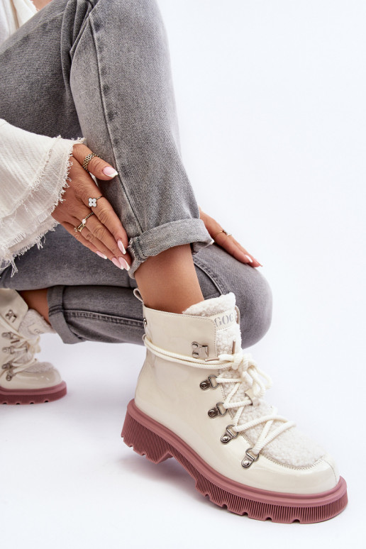 su lako efektu Oda Aulinukai batai Moteriškas GOE MM2N4083 baltos spalvos