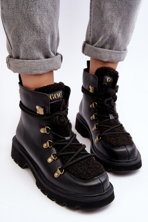 Oda Aulinukai batai Moteriškas GOE MM2N4082 juodos spalvos