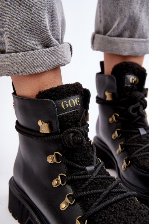 Oda Aulinukai batai Moteriškas GOE MM2N4082 juodos spalvos