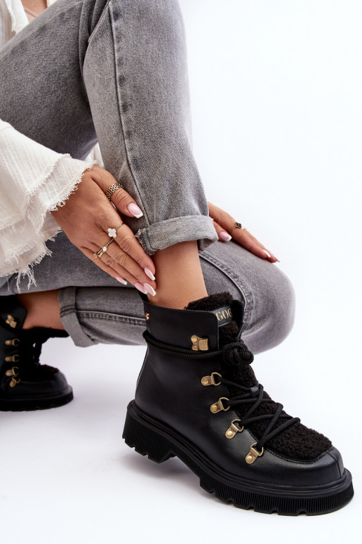 Oda Aulinukai batai Moteriškas GOE MM2N4082 juodos spalvos