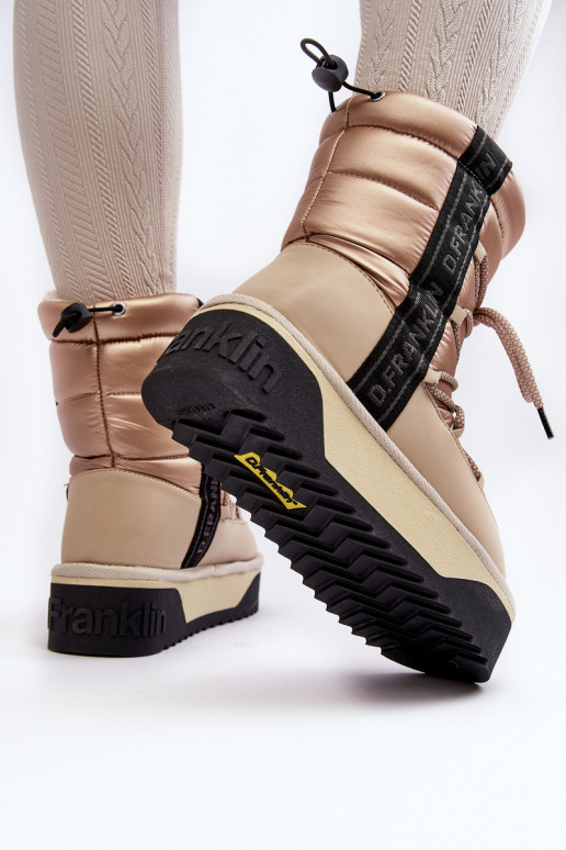 sniego batai Moteriškas Ant storo pado Veganas D.Franklin DFSH371006 smėlio spalvos