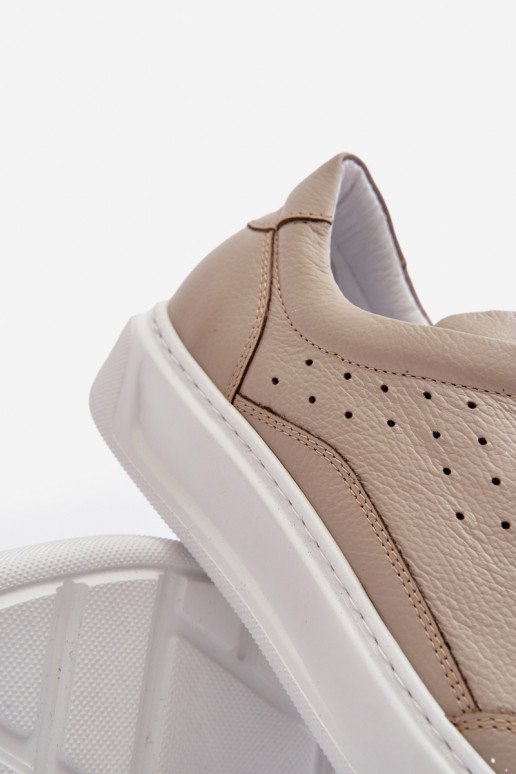 Vyriški sportiniai bateliai Oda Zazoo 1544 smėlio spalvos