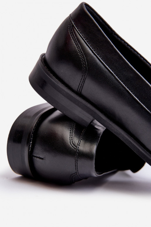 Vyriški Oda batai Mokasinai Zazoo 1570/1 juodos spalvos