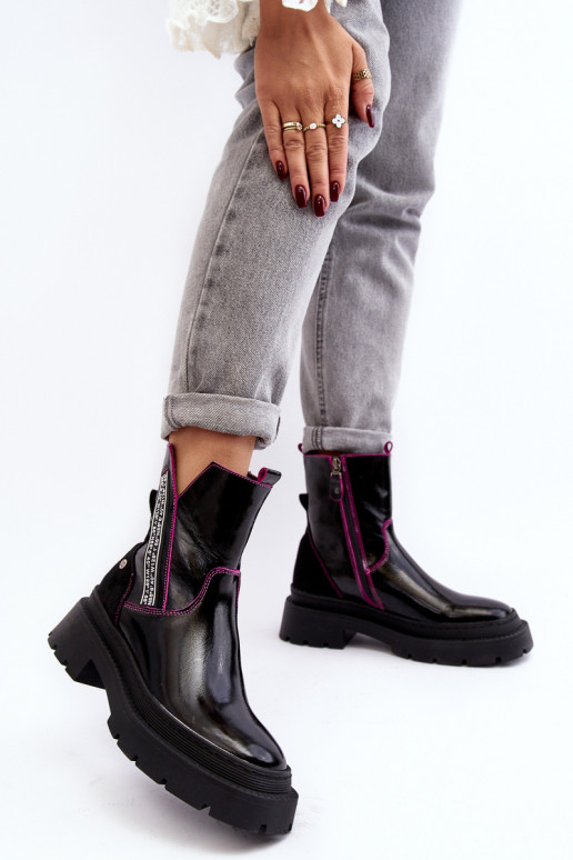 Oda Moteriškas Aulinukai Tai turiciejka 06236-15 juodos spalvos