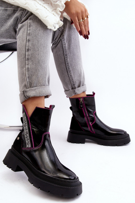 Oda Moteriškas Aulinukai Tai turiciejka 06236-15 juodos spalvos