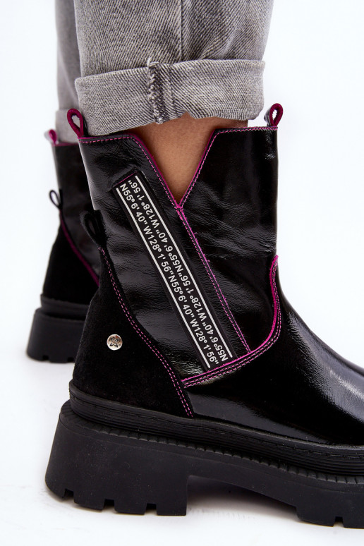 Oda Moteriškas Aulinukai Tai turiciejka 06236-15 juodos spalvos