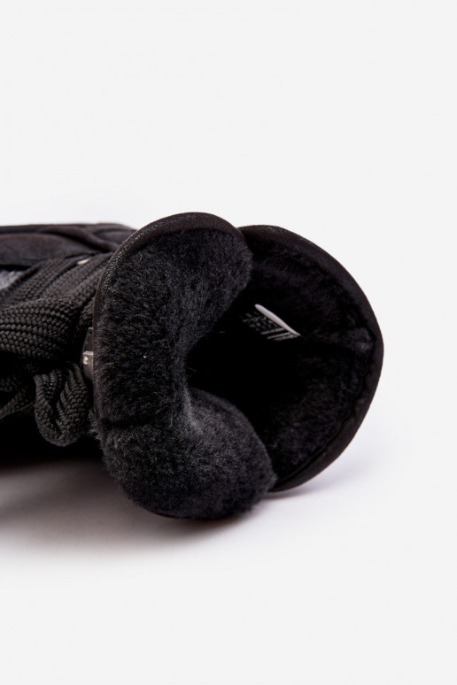 Moteriškas sniego batai su stilingomis detalėmis D.Franklin DFSH370006 juodos spalvos