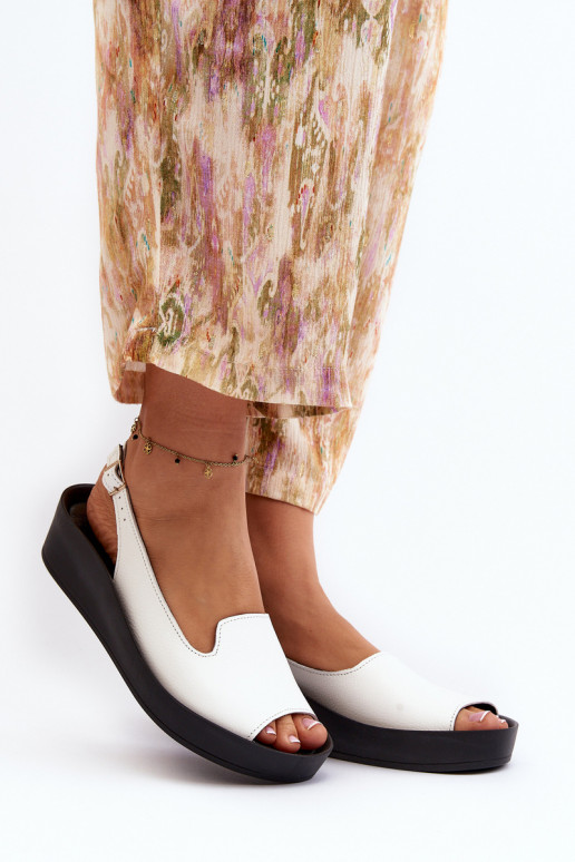 Zazoo 2893 Moteriškos basutės Oda na Storasj PodeszĮie baltos spalvos Zazoo 2893 Moteriškos basutės Oda na Storasj PodeszĮie baltos spalvos