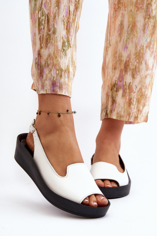 Zazoo 2893 Moteriškos basutės Oda na Storasj PodeszĮie baltos spalvos Zazoo 2893 Moteriškos basutės Oda na Storasj PodeszĮie baltos spalvos