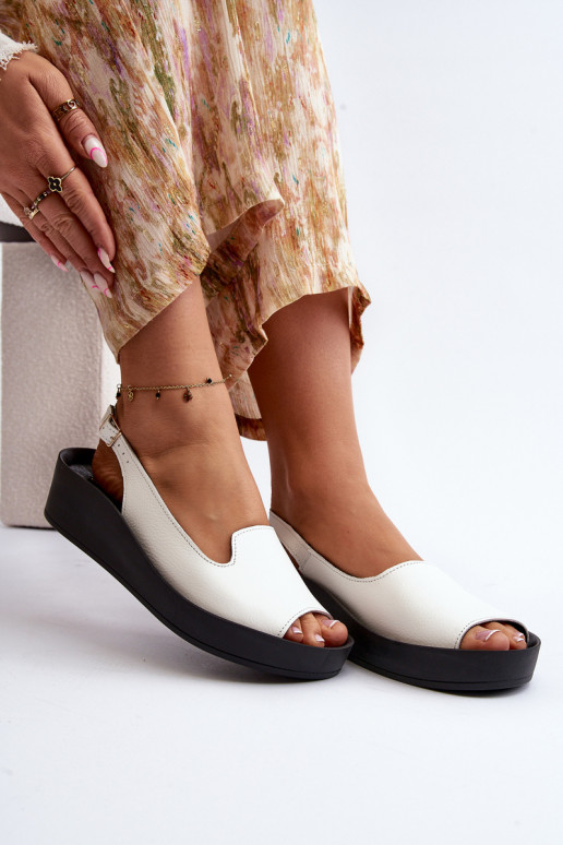 Zazoo 2893 Moteriškos basutės Oda na Storasj PodeszĮie baltos spalvos Zazoo 2893 Moteriškos basutės Oda na Storasj PodeszĮie baltos spalvos