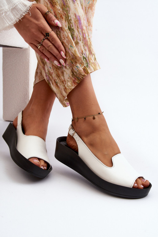 Zazoo 2893 Moteriškos basutės Oda na Storasj PodeszĮie baltos spalvos Zazoo 2893 Moteriškos basutės Oda na Storasj PodeszĮie baltos spalvos