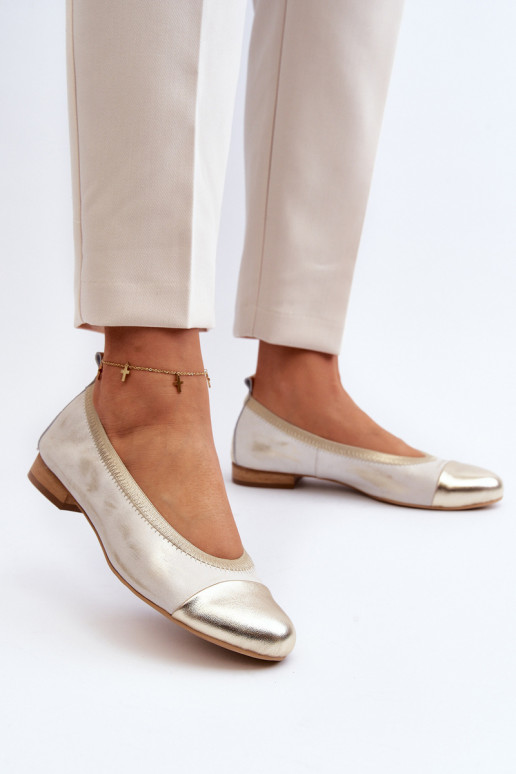Zazoo 2890 Balerinos aukso spalvos Nuvalytas Zazoo 2890 Balerinos aukso spalvos Nuvalytas