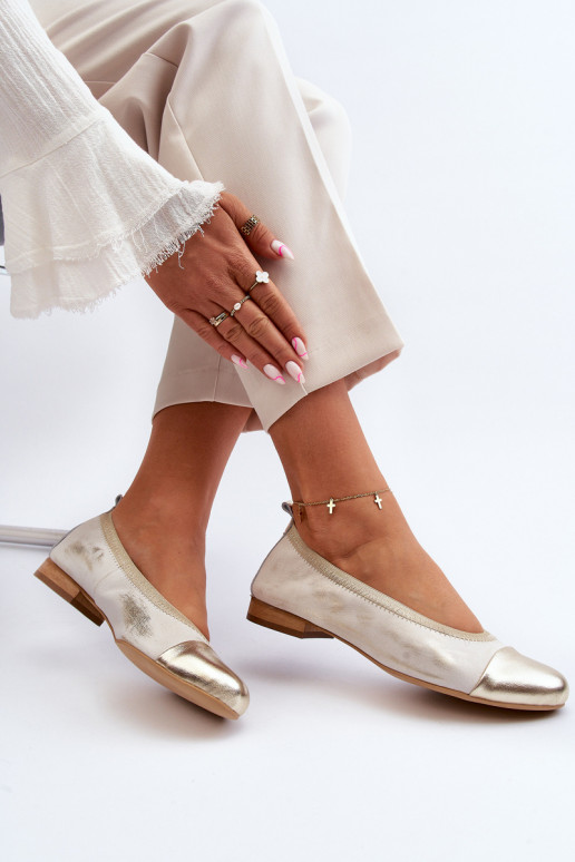 Zazoo 2890 Balerinos aukso spalvos Nuvalytas Zazoo 2890 Balerinos aukso spalvos Nuvalytas