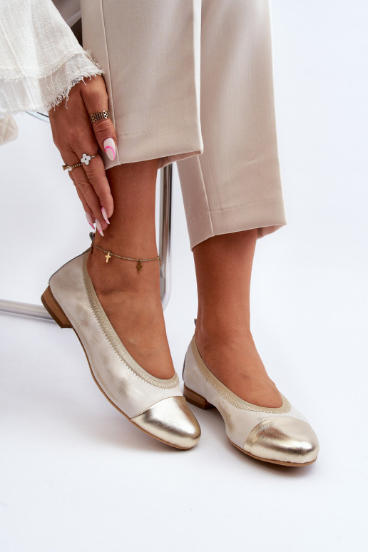 Zazoo 2890 Balerinos aukso spalvos Nuvalytas Zazoo 2890 Balerinos aukso spalvos Nuvalytas