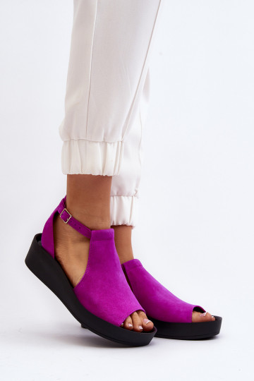 Zazoo 2914 Moteriškos zomšinės basutės rožinės spalvos 2