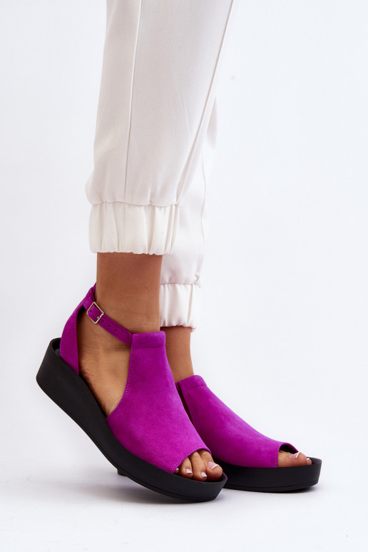 Zazoo 2914 Moteriškos zomšinės basutės rožinės spalvos Zazoo 2914 Moteriškos zomšinės basutės rožinės spalvos