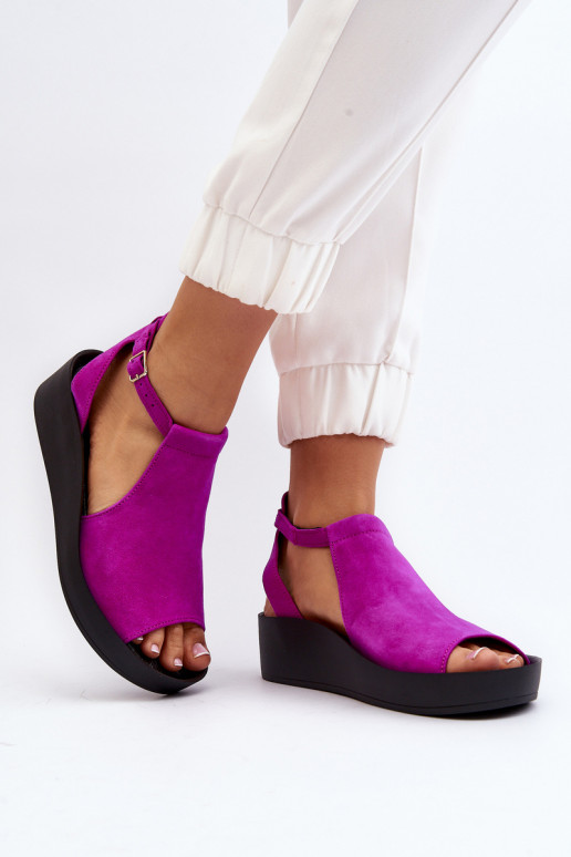 Zazoo 2914 Moteriškos zomšinės basutės rožinės spalvos Zazoo 2914 Moteriškos zomšinės basutės rožinės spalvos