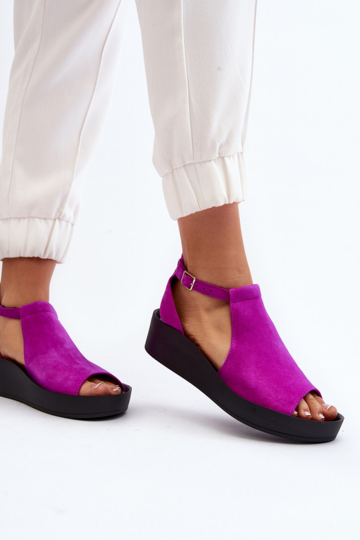 Zazoo 2914 Moteriškos zomšinės basutės rožinės spalvos Zazoo 2914 Moteriškos zomšinės basutės rožinės spalvos