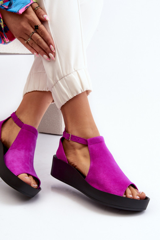 Zazoo 2914 Moteriškos zomšinės basutės rožinės spalvos Zazoo 2914 Moteriškos zomšinės basutės rožinės spalvos