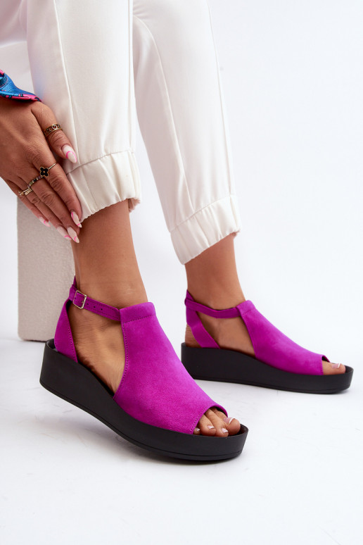 Zazoo 2914 Moteriškos zomšinės basutės rožinės spalvos Zazoo 2914 Moteriškos zomšinės basutės rožinės spalvos