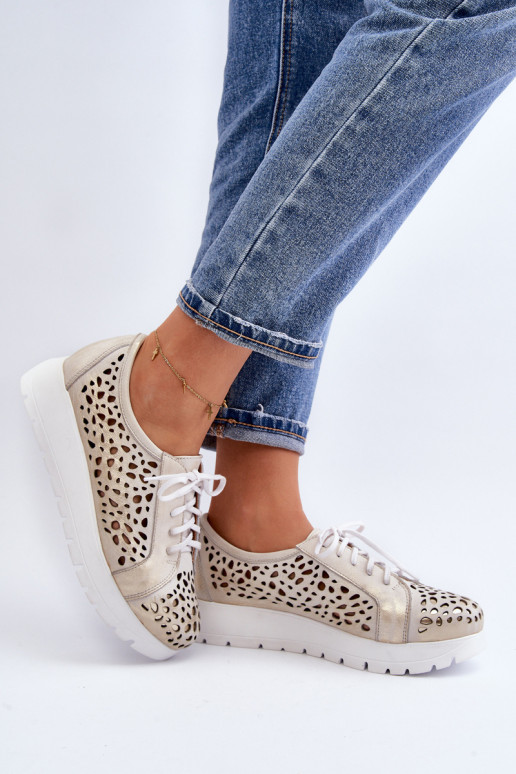 Zazoo 2821 Oda batai Moteriškas su aužūro elementais aukso spalvos