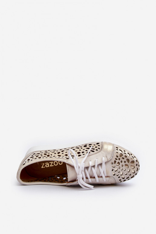 Zazoo 2821 Oda batai Moteriškas su aužūro elementais aukso spalvos