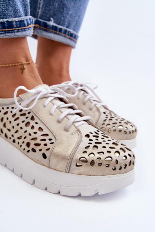 Zazoo 2821 Oda batai Moteriškas su aužūro elementais aukso spalvos