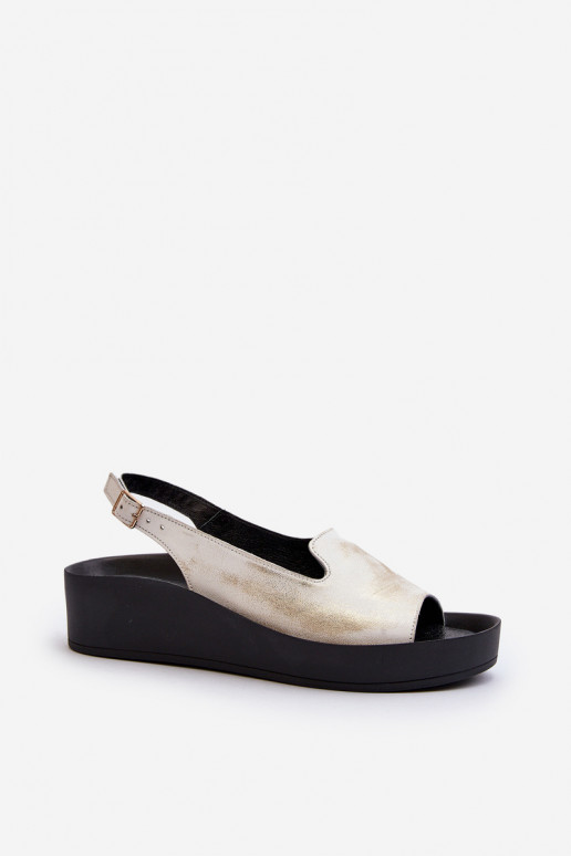 Zazoo 2893 Moteriškos basutės Oda na Storasj PodeszĮie aukso spalvos Przecierany Zazoo 2893 Moteriškos basutės Oda na Storasj PodeszĮie aukso spalvos Przecierany